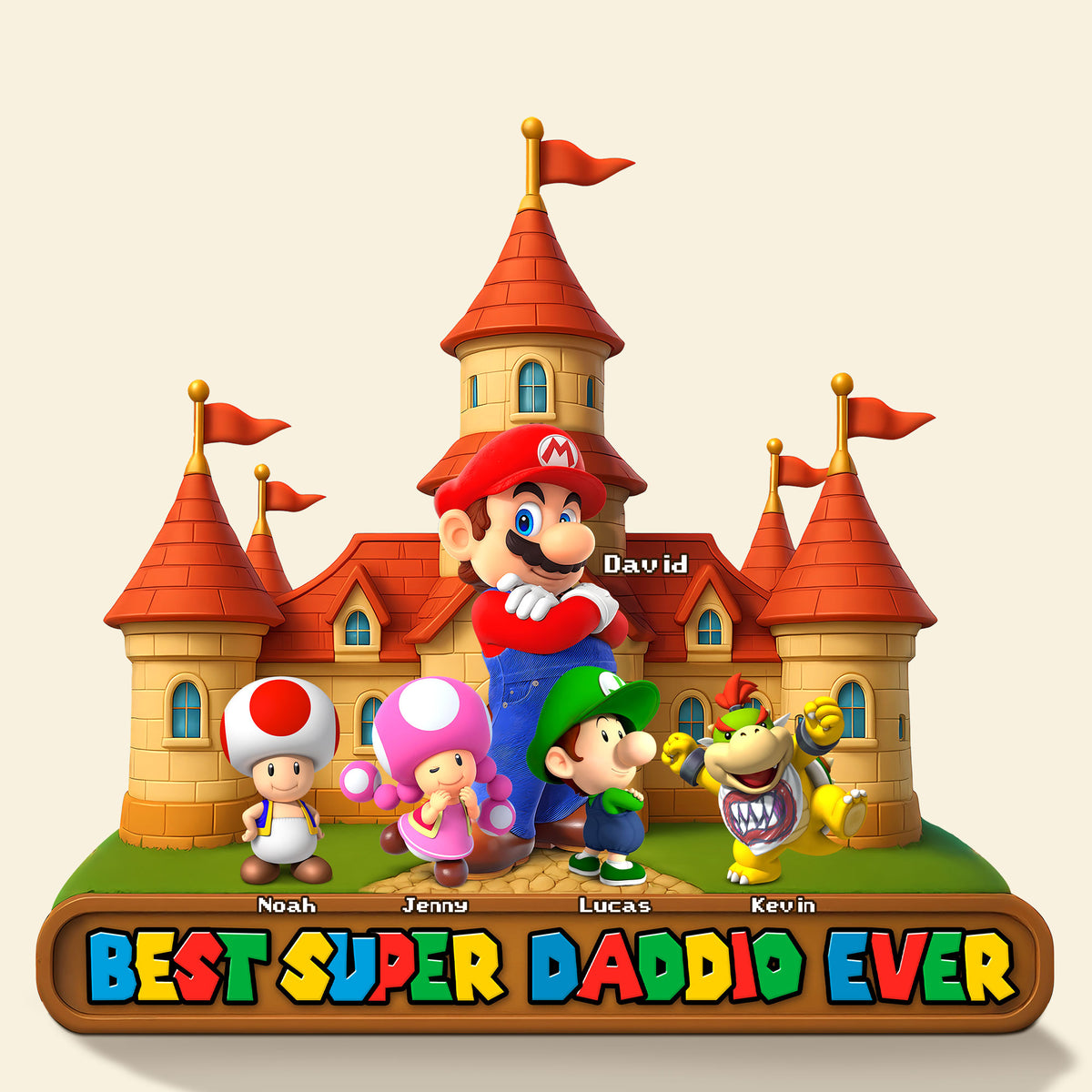 Personalized Gifts For Dad Acrylic Plaque Best Super Dad Ever 032OHTI110425-Homacus