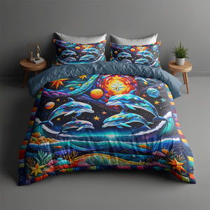 Gifts For Dolphin Lover Quilt Bed Set 044huti220125-Homacus