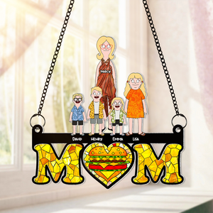 Personalized Gift For Mom Suncatcher, Happy & Loved Mom 01qhhu030325hg-Homacus
