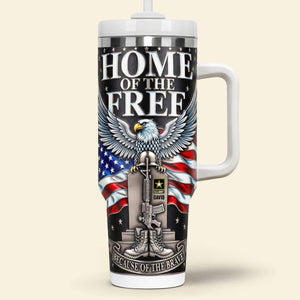 Proud Veteran Tribute Tumbler Handle - Personalized Gifts For Veterans 04OHTI050326-Homacus