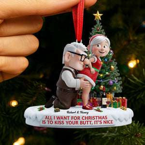 Old Naughty Couple Ornament - Personalized Gifts For Couple 03ohti100925-Homacus