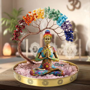 Yoga Girl Plaque - Personalized Gifts For Yoga Lovers 03nati090625-Homacus