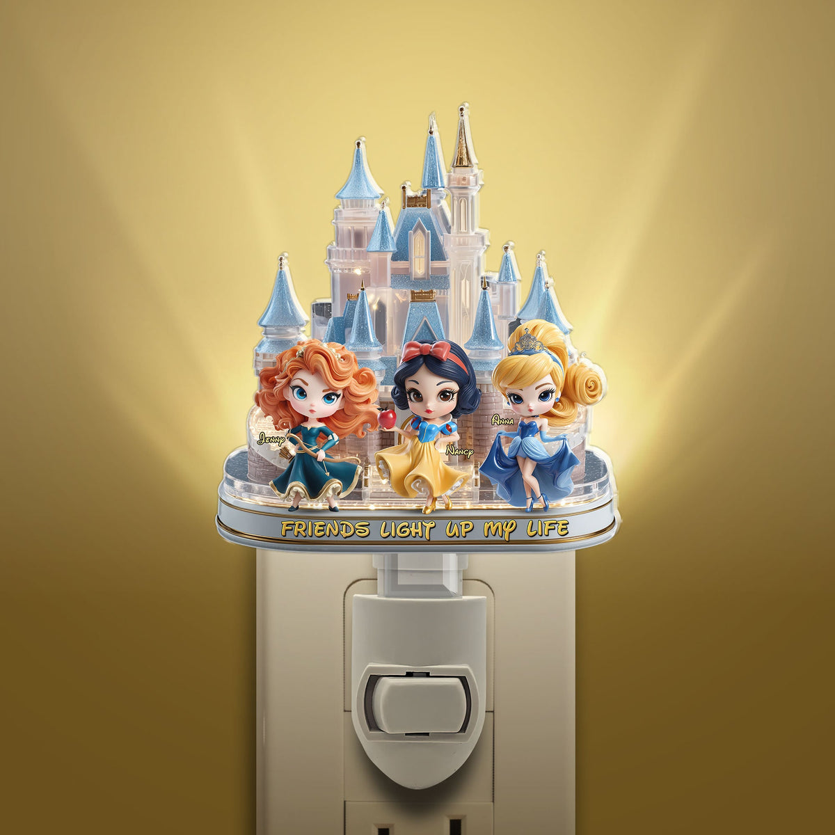 Princess Besties Night Light - Personalized Gifts For Besties 02tgti020625-Homacus