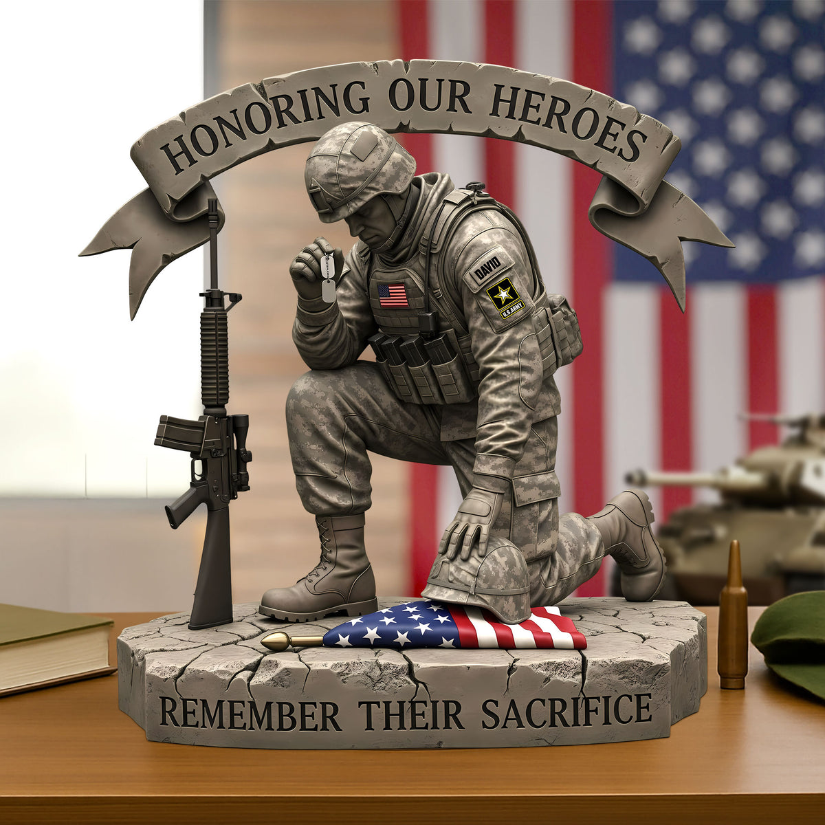 Veteran Plaque - Personalized Gifts For Veteran 04nati030725-Homacus