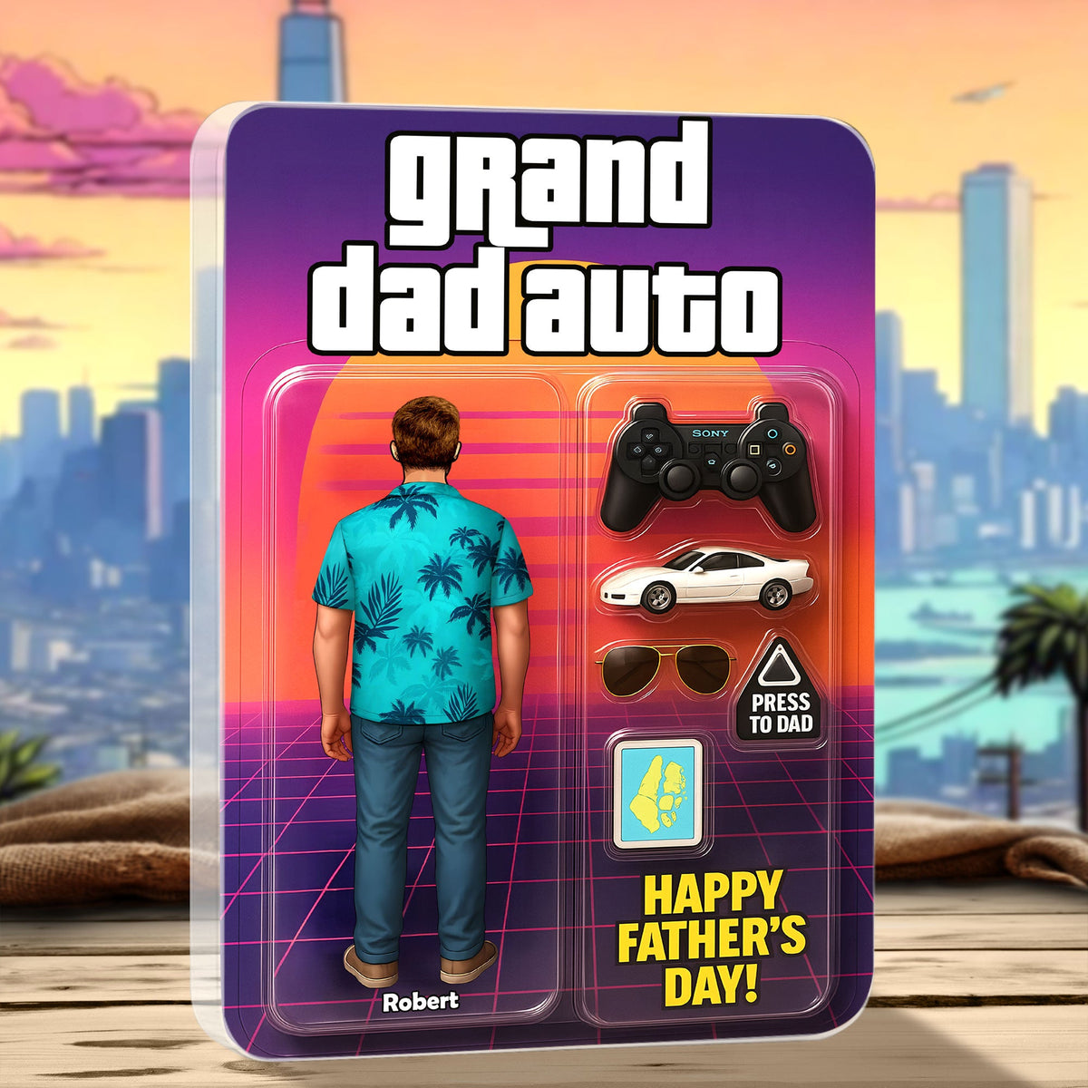 Game Dad Plaque - Personalized Gifts For Dad 02nati070525-Homacus