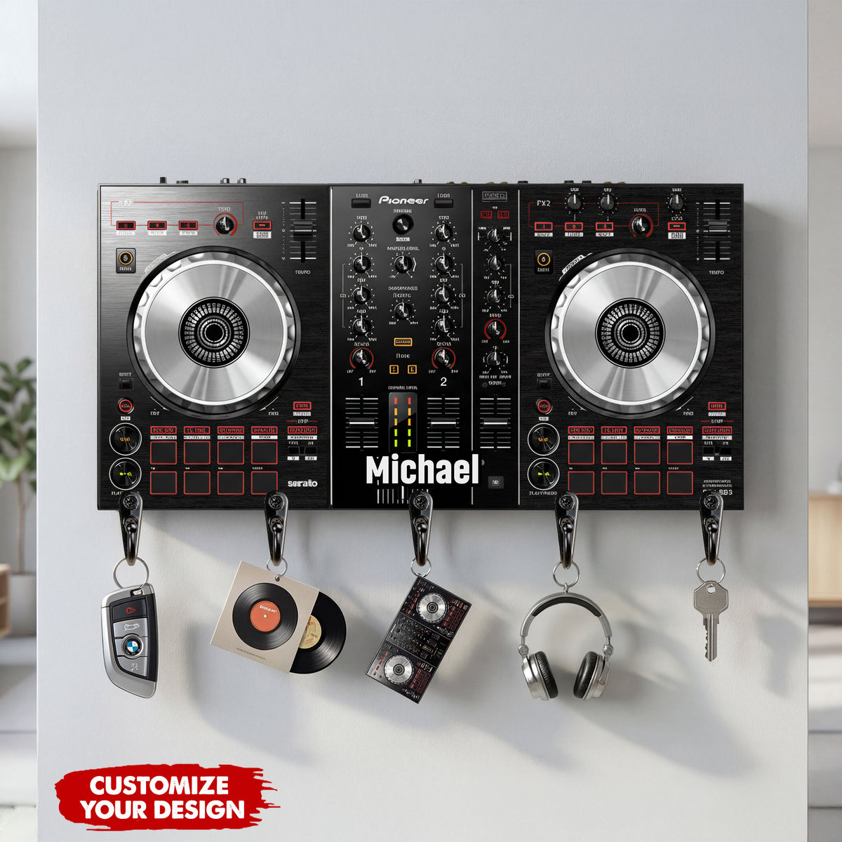 DJ Board Acrylic Key Hanger - Personalized Gifts For Music Lovers 02hyti291225-Homacus