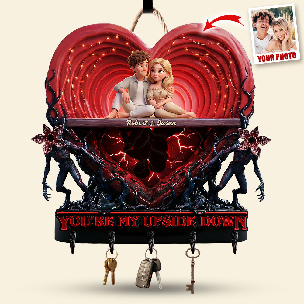 Horror World Couple Acrylic Key Hanger - Custom Photo Gifts For Couple Key Hanger 04PATI240126-Homacus