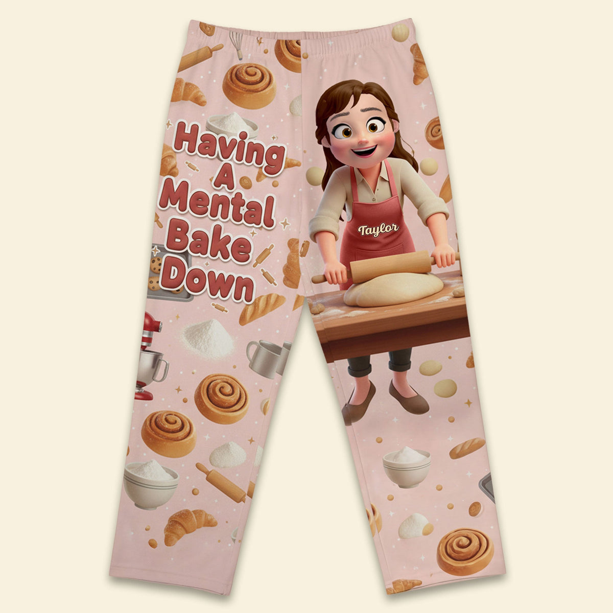 Baker Girl Pajama Pants - Personalized Gift For Baking Lover Pajama Pant 05NATI130126-Homacus