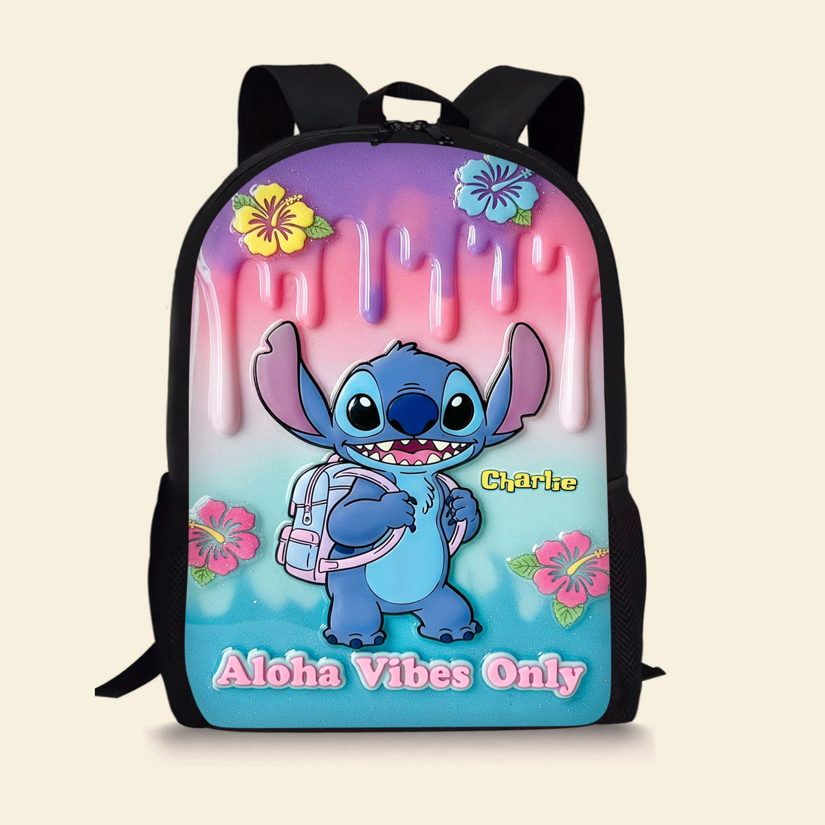 Aloha Vibe School Bag - Personalized Gifts For Kids 01pgti080825-Homacus