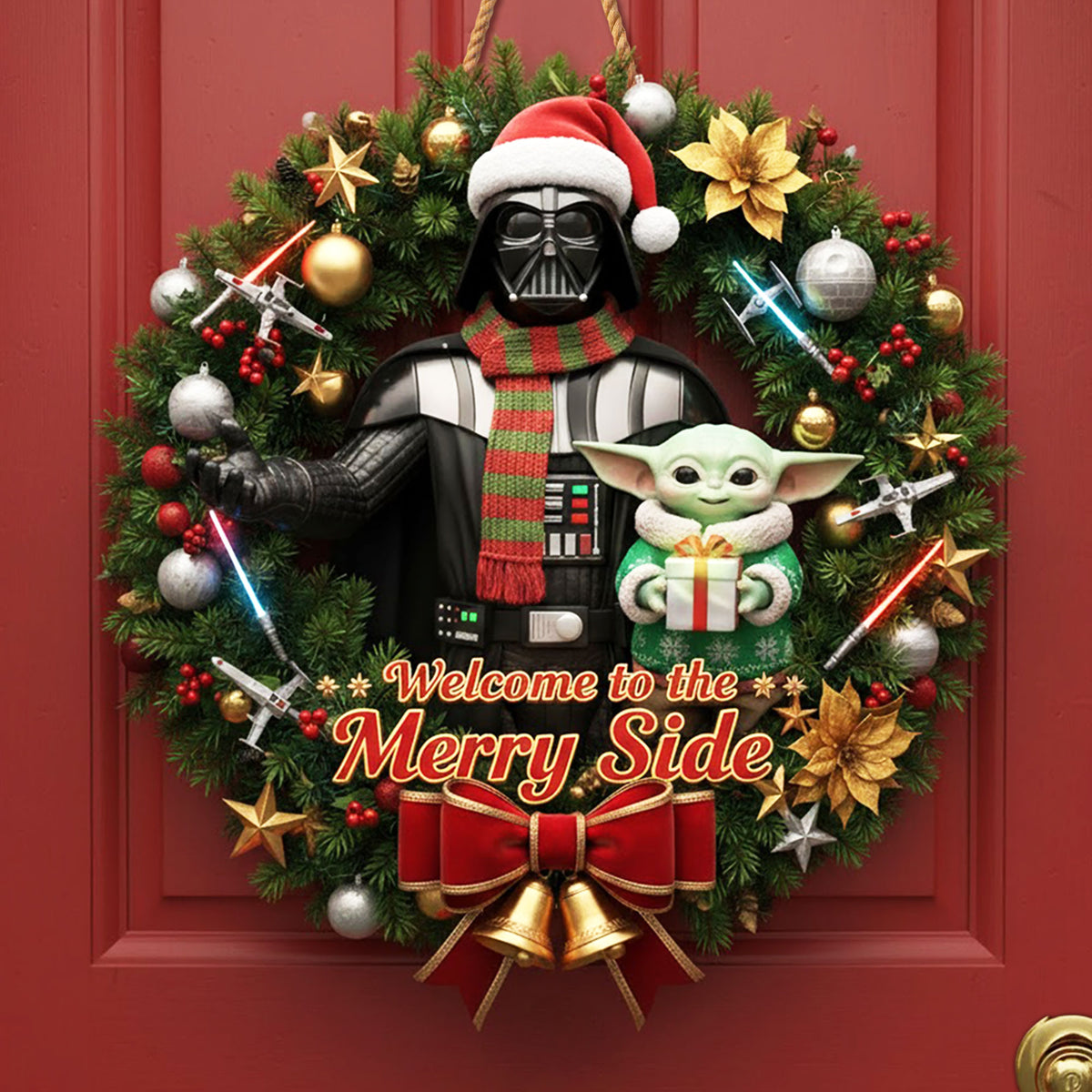 Welcome Christmas Wood Sign - Personalized Gifts For Family Christmas Wood Sign 07HYTI201125-Homacus