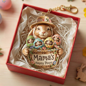 Easter Eggs Keychain - Personalized Gifts For Mom Keychain 01PATI060226-Homacus