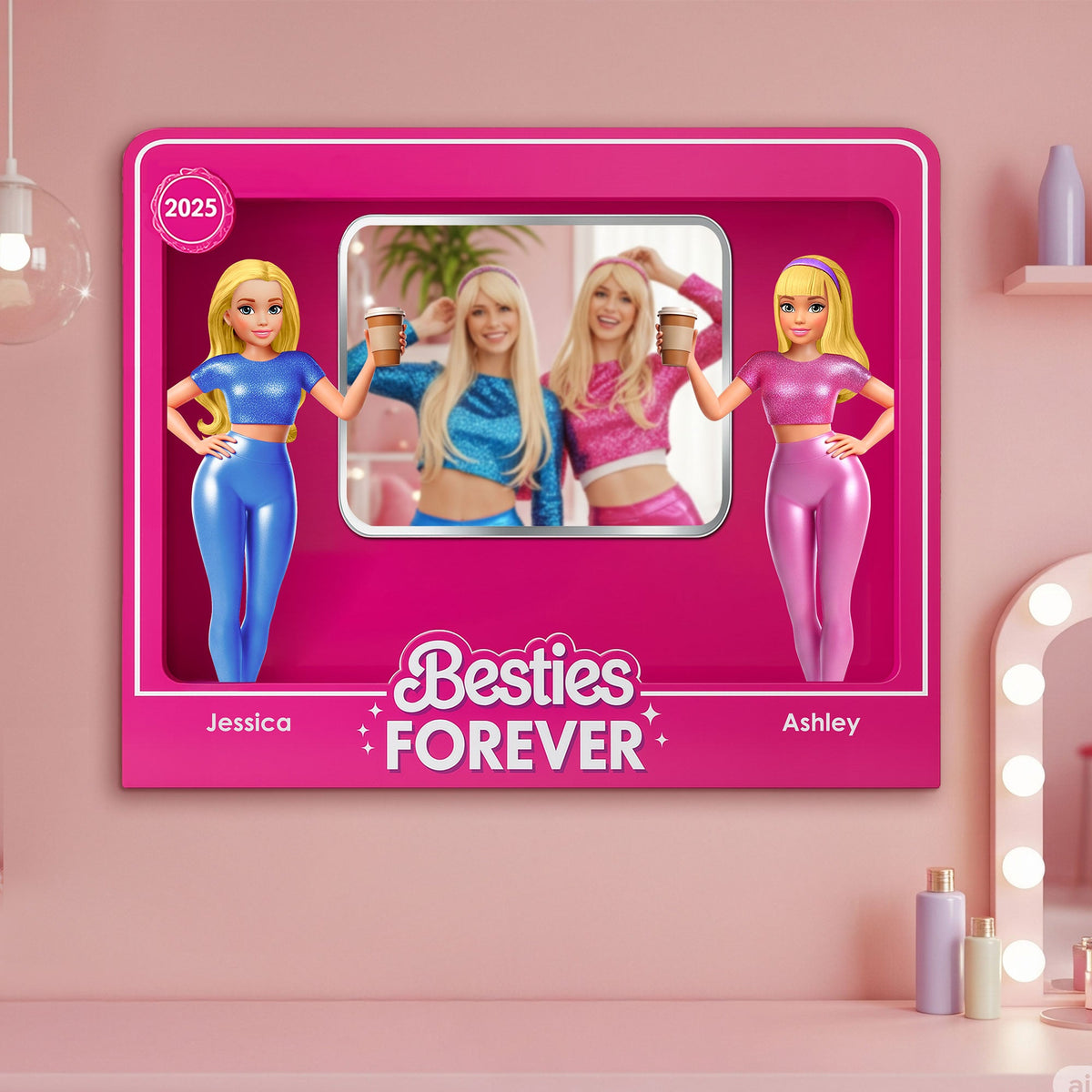 Adorable Besties Mirror - Personalized Gifts For Besties 01ohti290725-Homacus