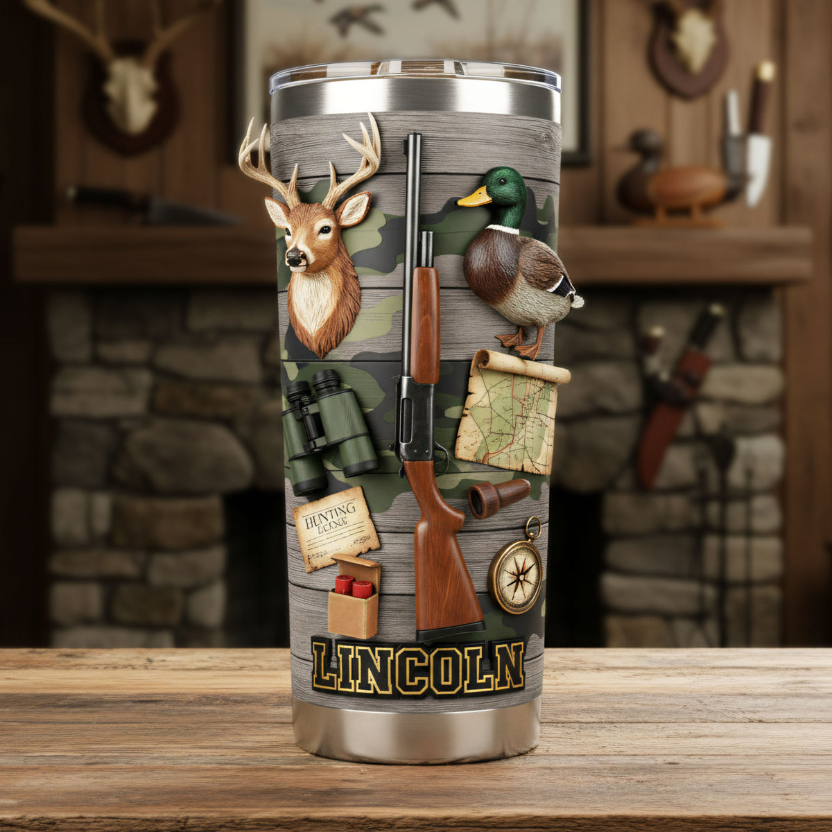 Hunting Lover 20oz Tumbler - Personalized Gifts For Hunter Tumbler 05KITI261225-Homacus