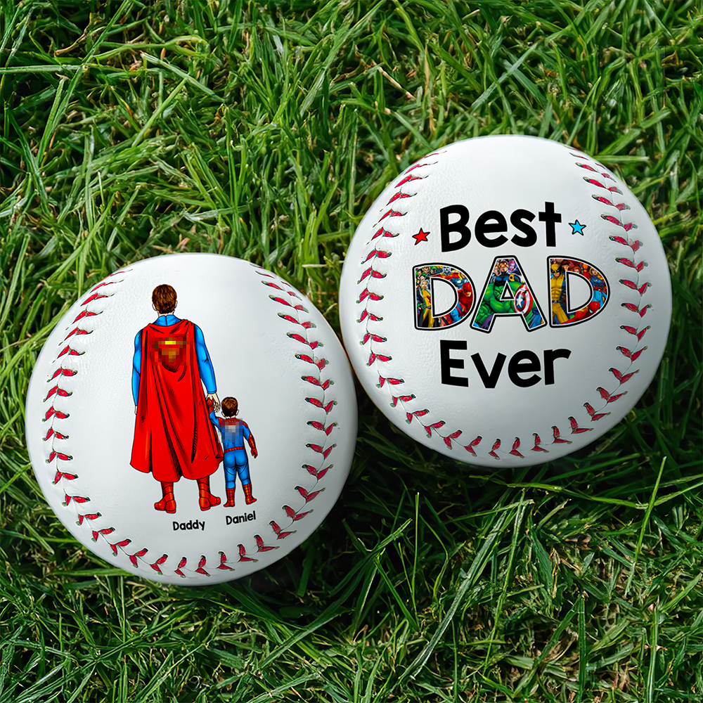 Super Dad Baseball - Personalized Gift For Dad 01ACHU290425PA-Homacus
