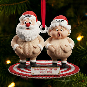 Naughty Old Couple Ornament - Personalized Gifts For Couple 02ohti091025-Homacus