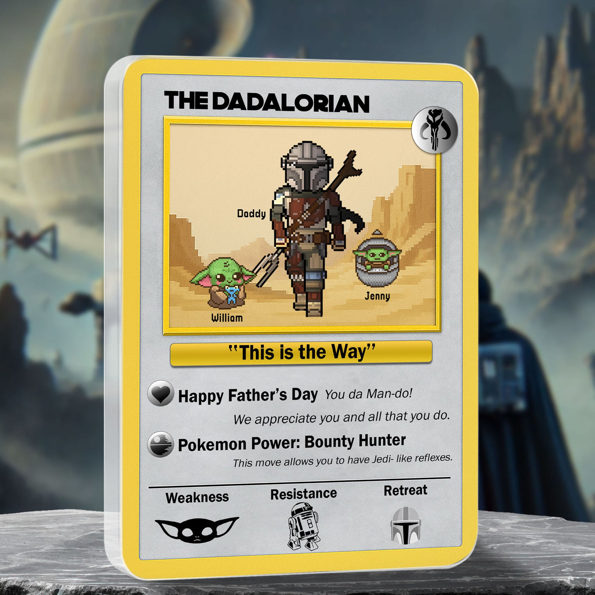 Galaxy Dad Plaque - Personalized Gifts For Dad 01nati130525-Homacus