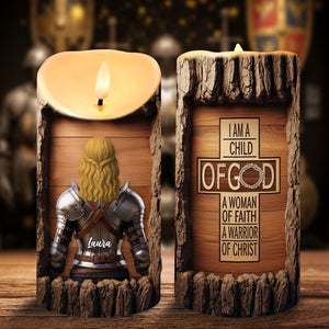 Knight Woman LED Candle - Personalized Gifts For Her 04nati100725-Homacus