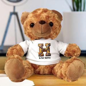 Custom Alphabet Gifts For Kids Bear With Shirt Firefighter Letter 04xqti140225-Homacus