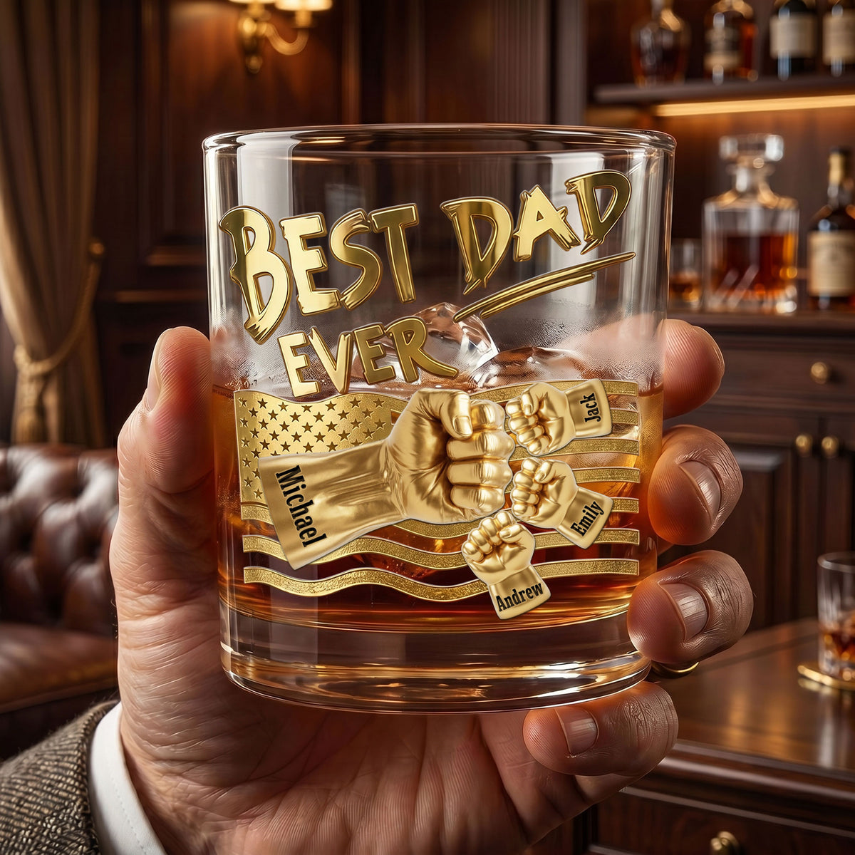 Power Fist Drinking Glass - Personalized Gifts For Dads 051ohti220526-Homacus