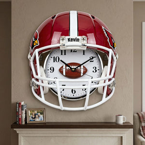 Sport Helmet Hanging Wall Clock - Personalized Gifts For Sport Lovers 04nati201225-Homacus
