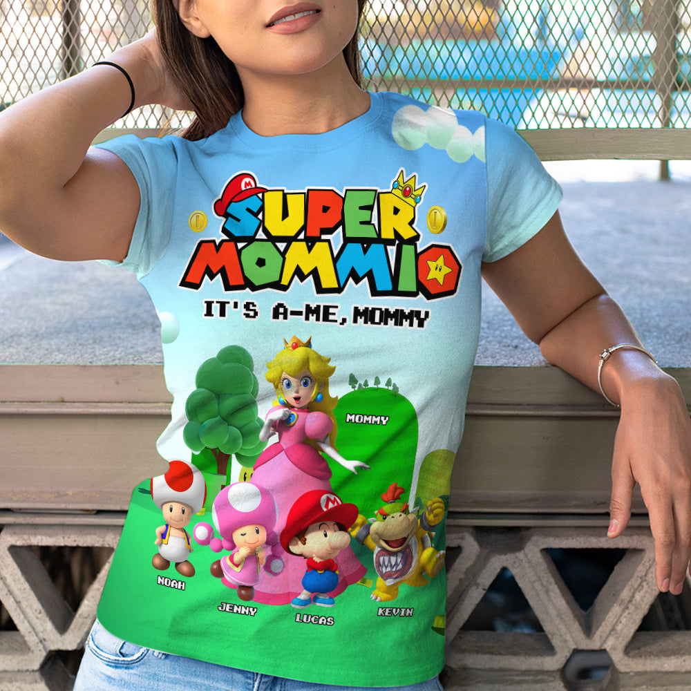 Personalized Gifts For Mom 3D Shirt, It's A-Me Mommy 01OHTI220325-Homacus