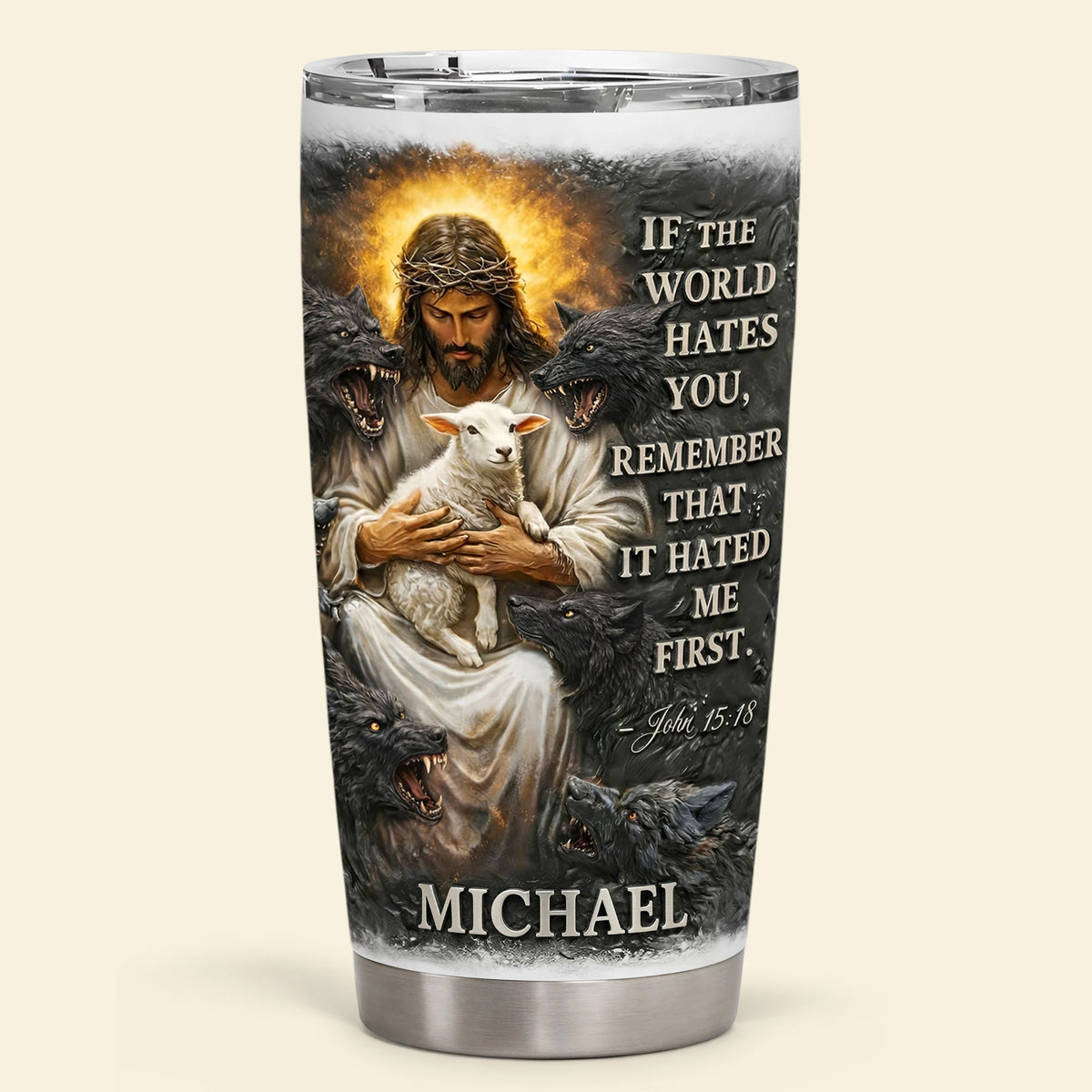 Protected By Faith Tumbler - Personalized Gift For Christian 06HUTI020326-Homacus