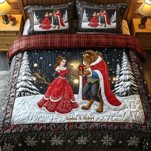 Romantic Couple Quilt Bedding Set - Personalized Gifts For Couple 04ohti040925-Homacus