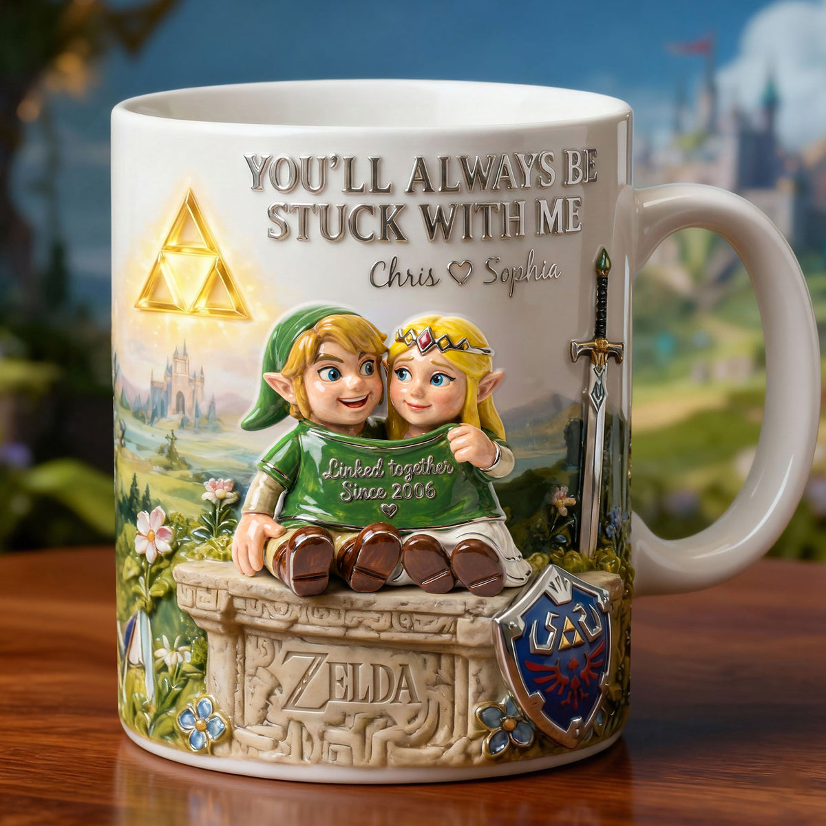 Adventurous Couple In One Shirt Coffee Mug - Personalized Gifts For Couples 04qhti220126-Homacus