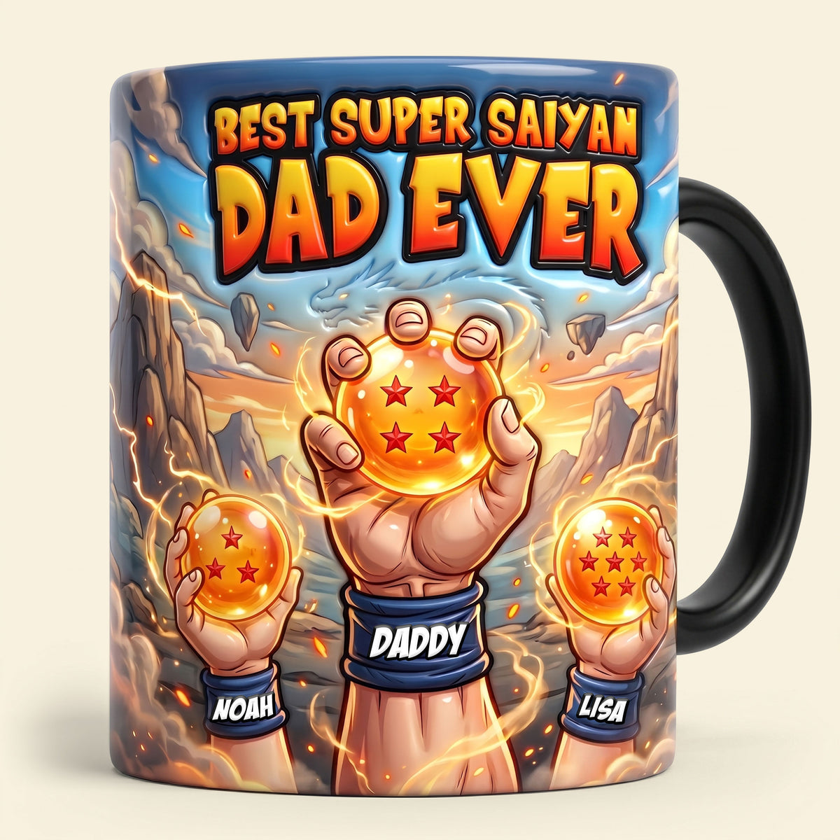 The Ultimate Battle Dad Magic Coffee Mug - Personalized Gifts For Dads 04NATI070526-Homacus