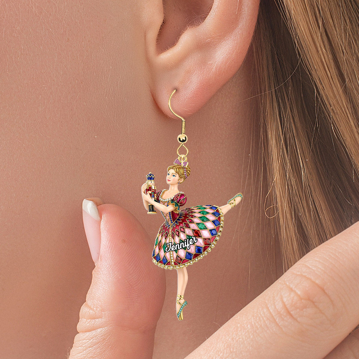 Ballet Earrings - Personalized Gifts For Ballet Lovers 03nati120725-Homacus