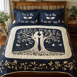 Tree Couple Quilt Bedding Set - Gifts For Couple 03tgti140725-Homacus