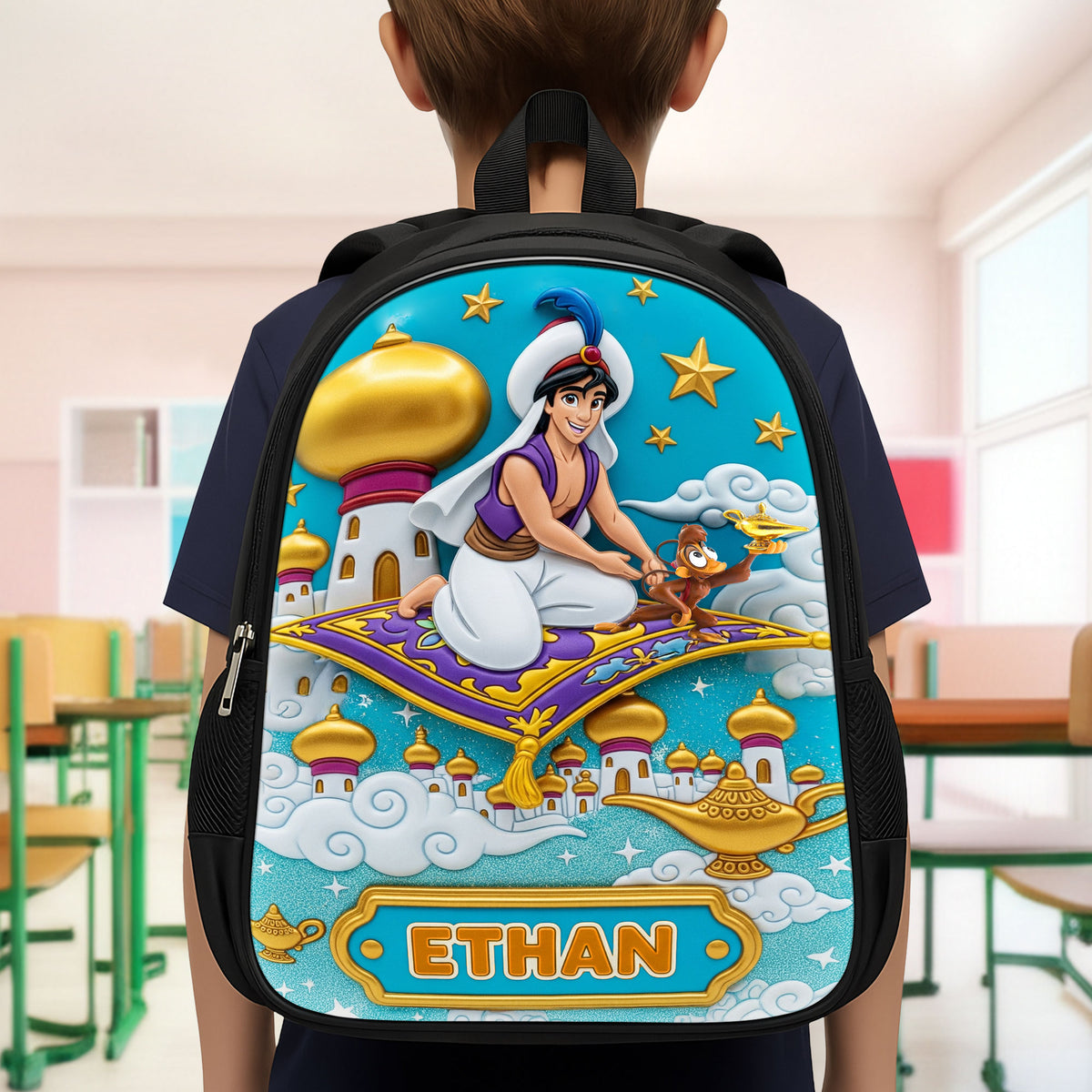 Royal Boy School Bag - Personalized Gifts For Kids 02huti050825-Homacus