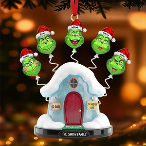 Green Monster Family Ornament - Personalized Gift For Family Christmas Ornament 02OHTI191125-Homacus