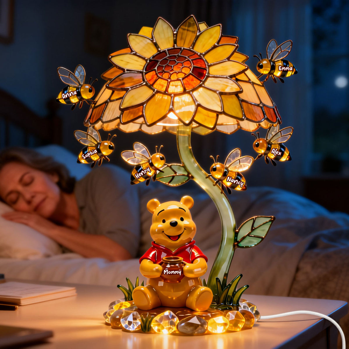 Honey Mom Acrylic Light Box Personalized Gifts For Mom 02NATI060226-Homacus