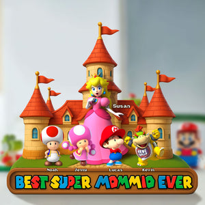 Best Super Mom Ever Acrylic Plaque Personalized Christmas Gifts For Mom 031OHTI110425-Homacus