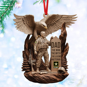 Veteran Ornament - Personalized Gift For Public Service Officer Christmas Ornament 04TGTI301025-Homacus