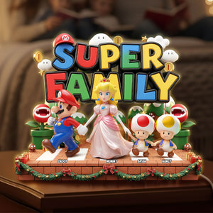 Family Crosswalk Light Box - Personalized Gifts For Family Custom Acrylic Light Box 01PATI141125-Homacus