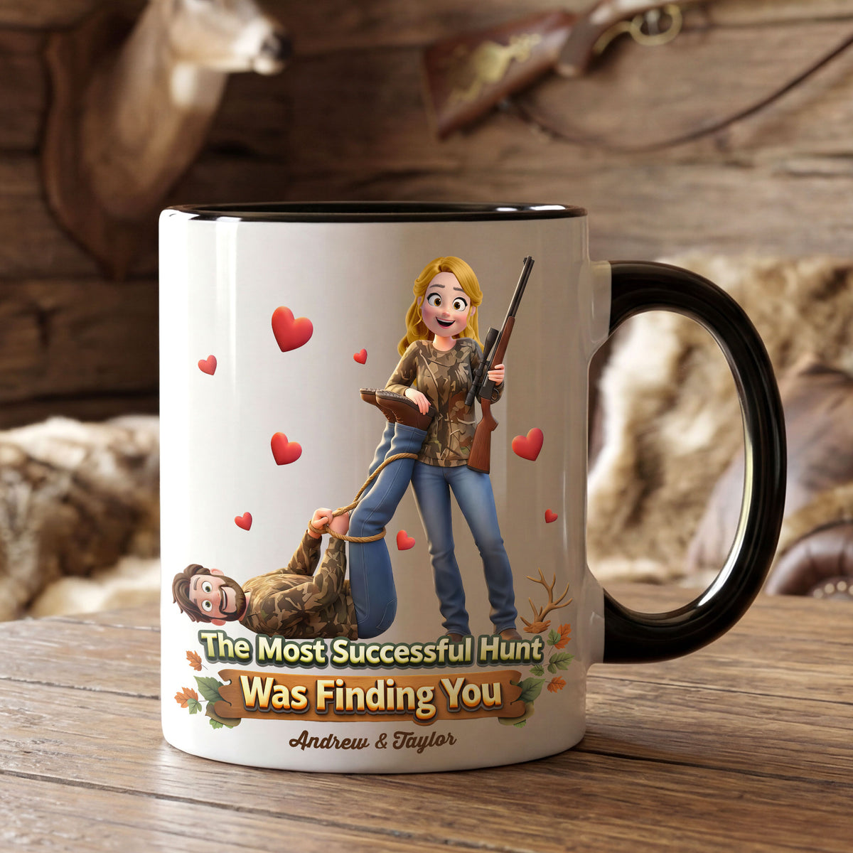 Hunting Couple Coffee Accent Mug - Personalized Gifts For Couple Coffee Mug 03HUTI200126HG-Homacus