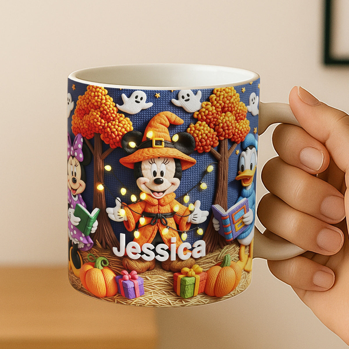 Cute Halloween Coffee Mug - Personalized Gifts For Cartoon Lovers 02pati120825-Homacus