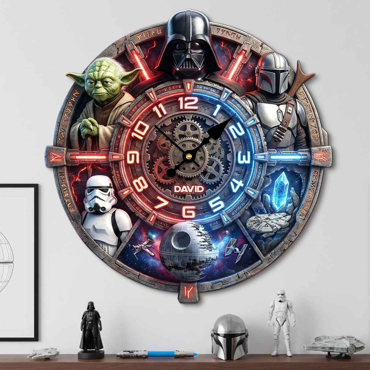 Fantasy Hanging Wall Clock - Personalized Gifts 05huti241225-Homacus