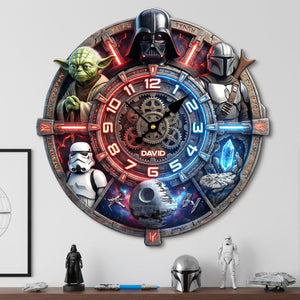 Fantasy Hanging Wall Clock - Personalized Gifts 05huti241225-Homacus