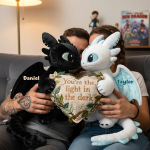 Couple Light In The Dark Pillow - Personalized Gifts For Couple 04pati151225-Homacus