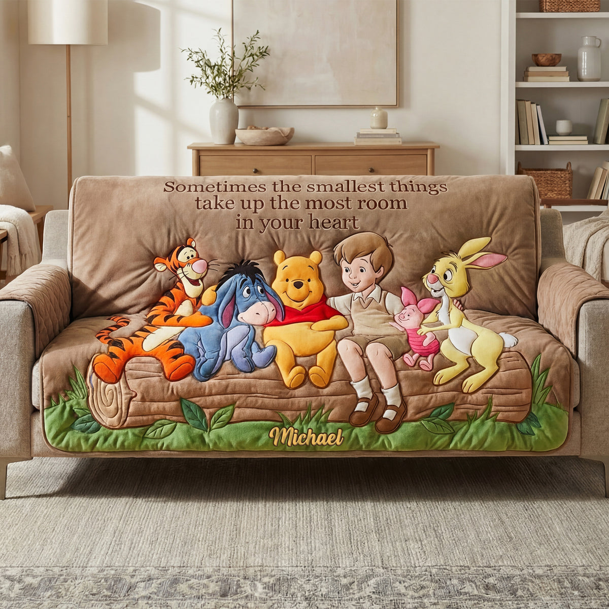 Friends Forever Quilted Sofa Cover - Personalized Gifts For Friends 03PATI230126-Homacus