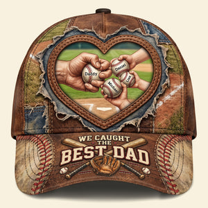 Best Catch Baseball Dad Cap - Personalized Gift For Dads 04NATI060526-Homacus