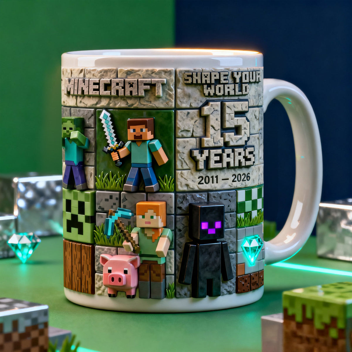 Shape Your World Anniversary Coffee Mug, Personalized Gifts 02QHTI090226-Homacus