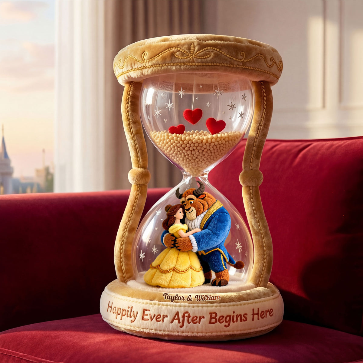 Romantic Fairytale Couple Pillow - Personalized Gift For Couples 04OHTI231225-Homacus