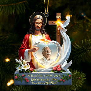 Heaven Jesus Ornament - Custom Photo Gifts For Loved Ones 04huti090925-Homacus