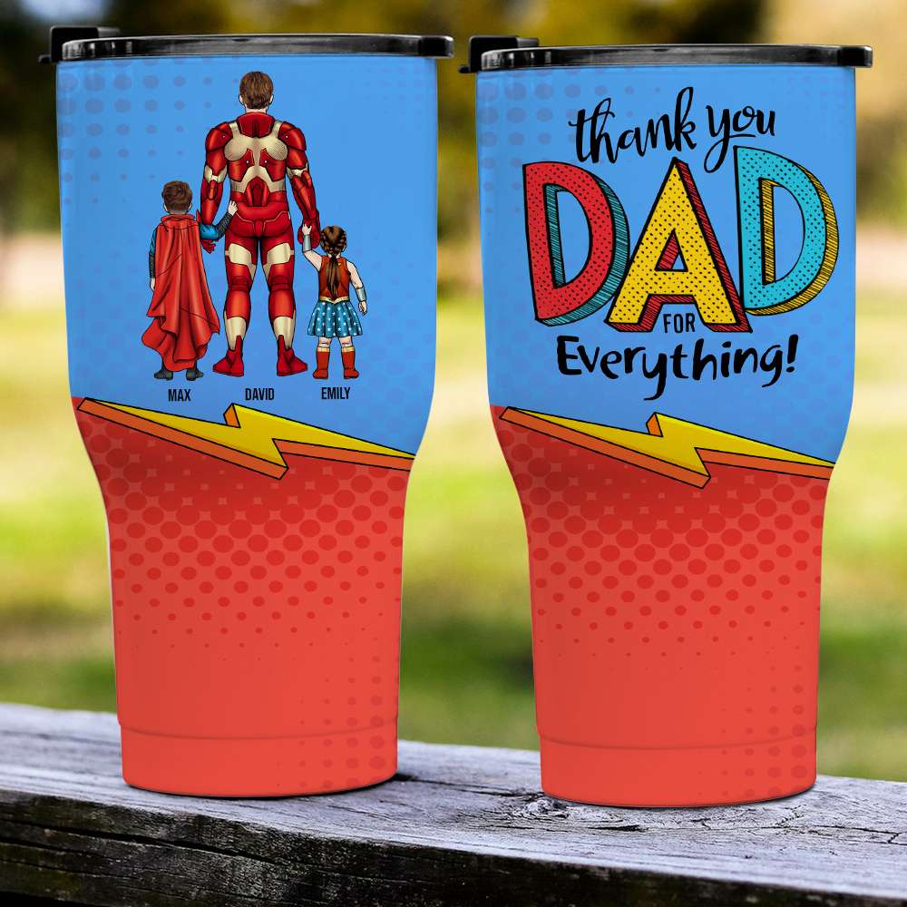 Thank Super Mom For Everything Personalized Tumbler Cup Mother's Gift For Mom-Homacus