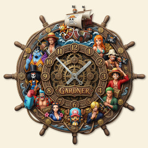 Anime Acrylic Hanging Wall Clock - Personalized Gifts For Anime Lovers 04huti110326-Homacus