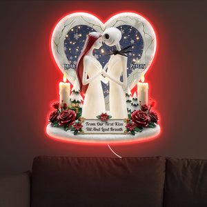 Spooky Couple LED Wall Sign - Personalized Gifts For Couple 01pati200925-Homacus